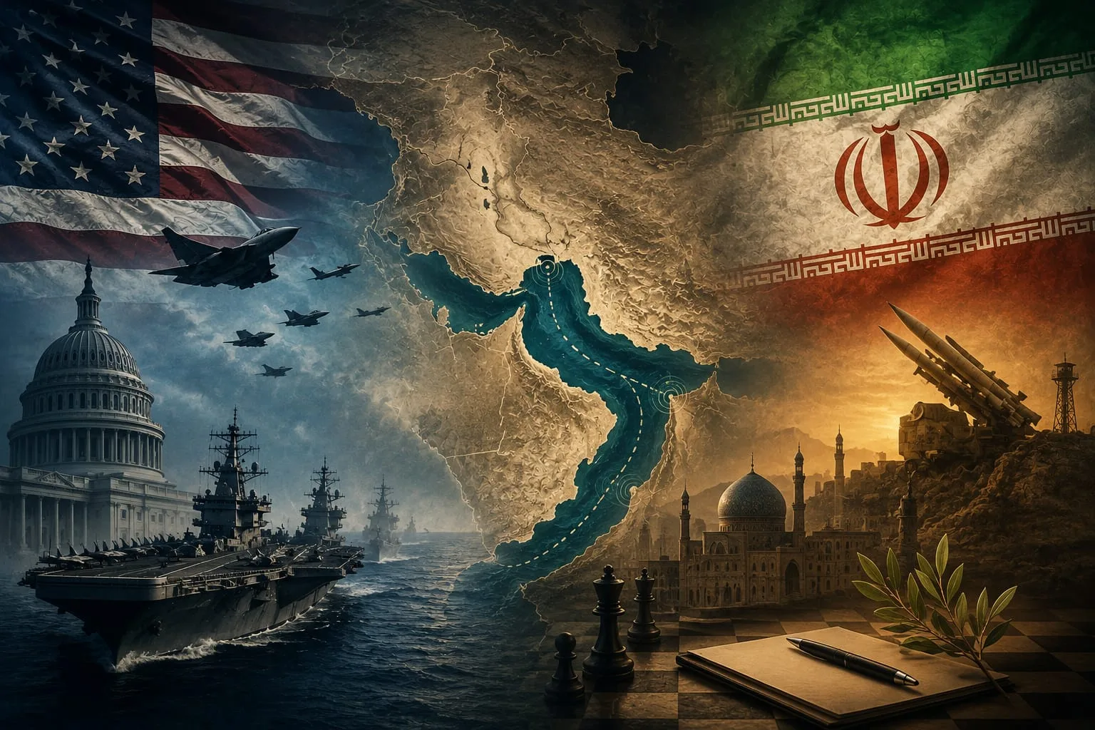 Trump Cancels Planned Strikes on Iran Amid Regional Talks - illustration