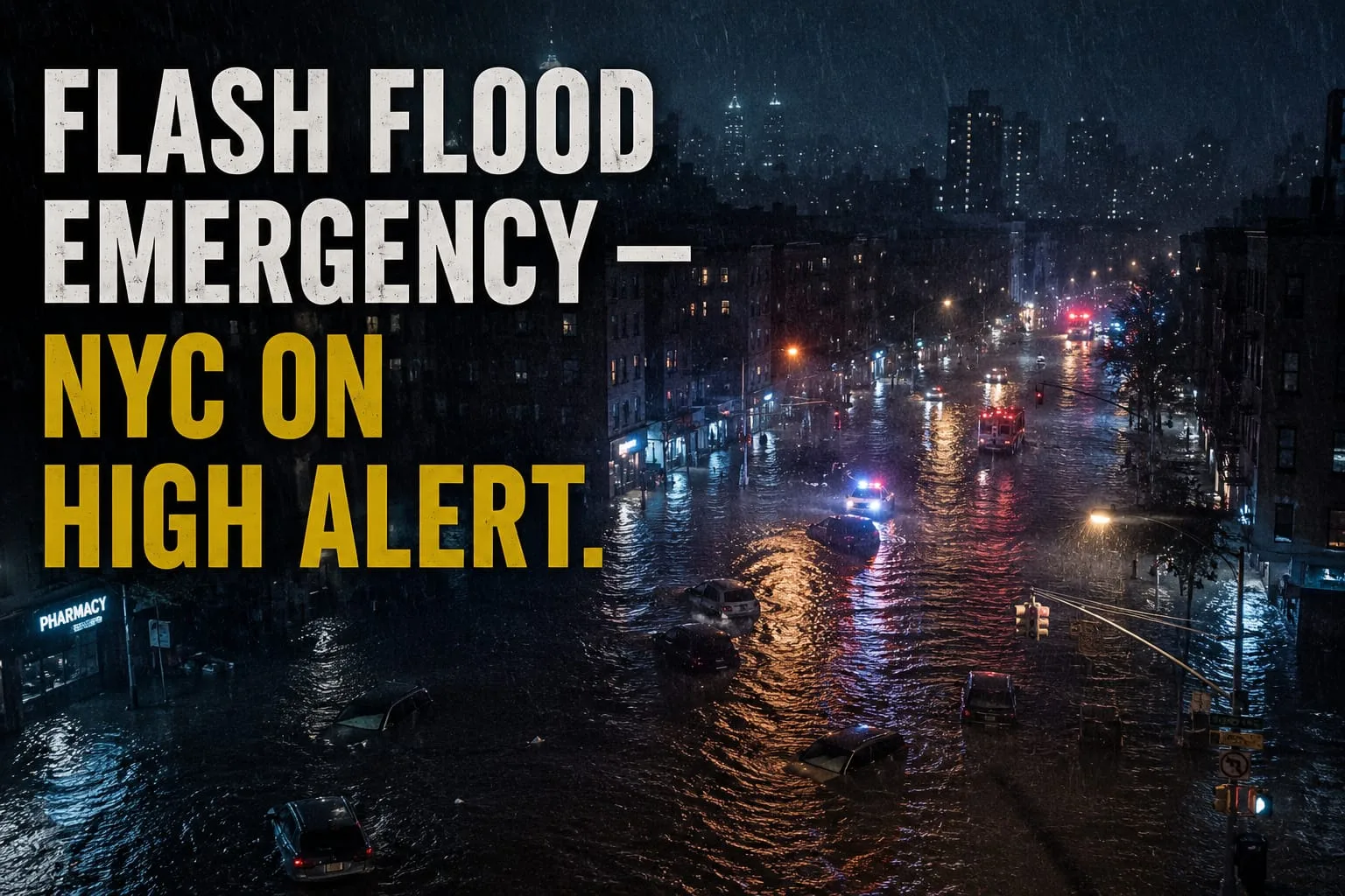 NYC Activates Flash Flood Emergency Plan Ahead of Monday Storms