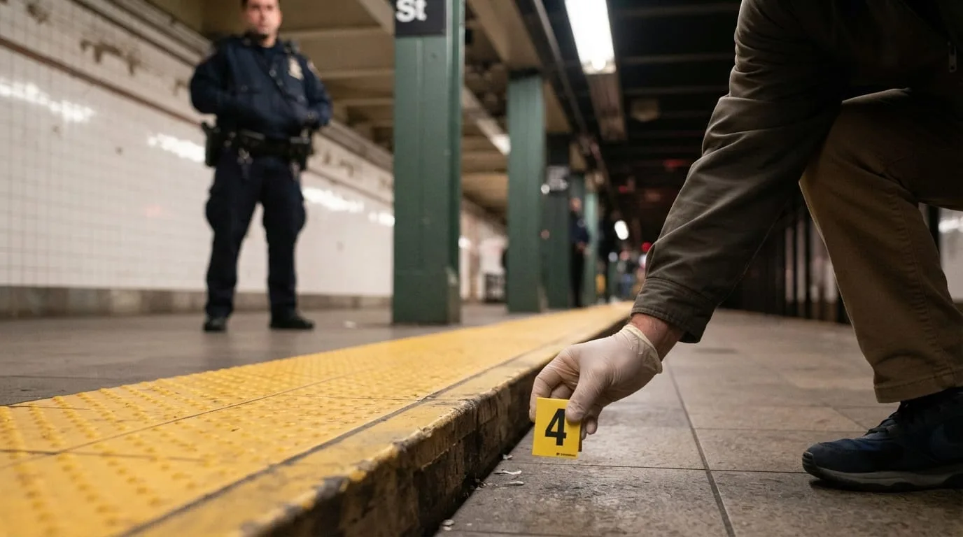 Man Survives After Being Pushed Onto Harlem Subway Tracks as NYPD Hunts Suspect - illustration